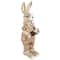 16.25" Beige Rustic Boy Rabbit Easter Figure with Book